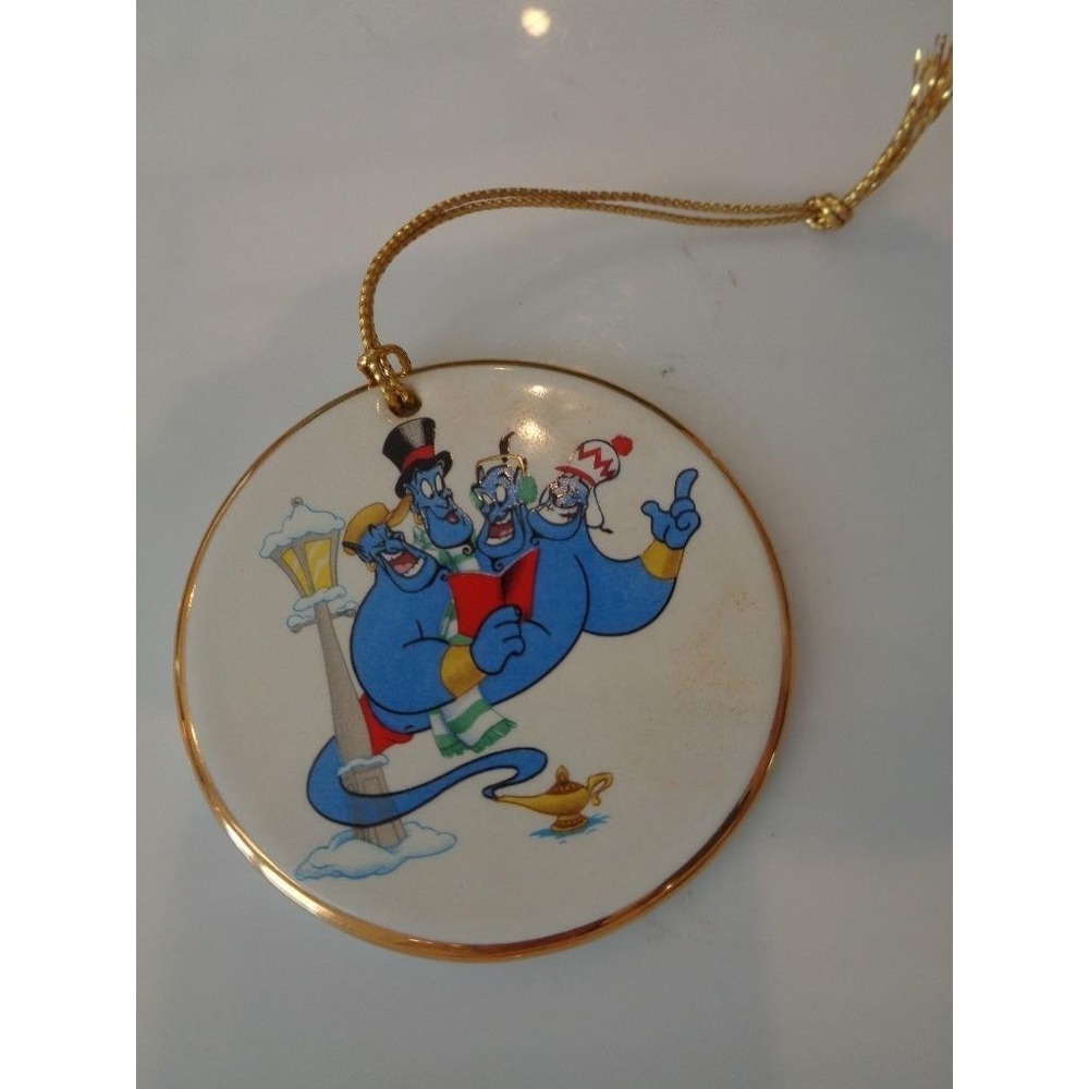 Disney Grolier Christmas Ornament Holiday Harmony Genie Aladdin